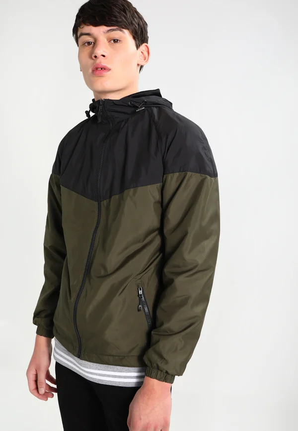 TONE TECH - Windbreaker - black/dark olive