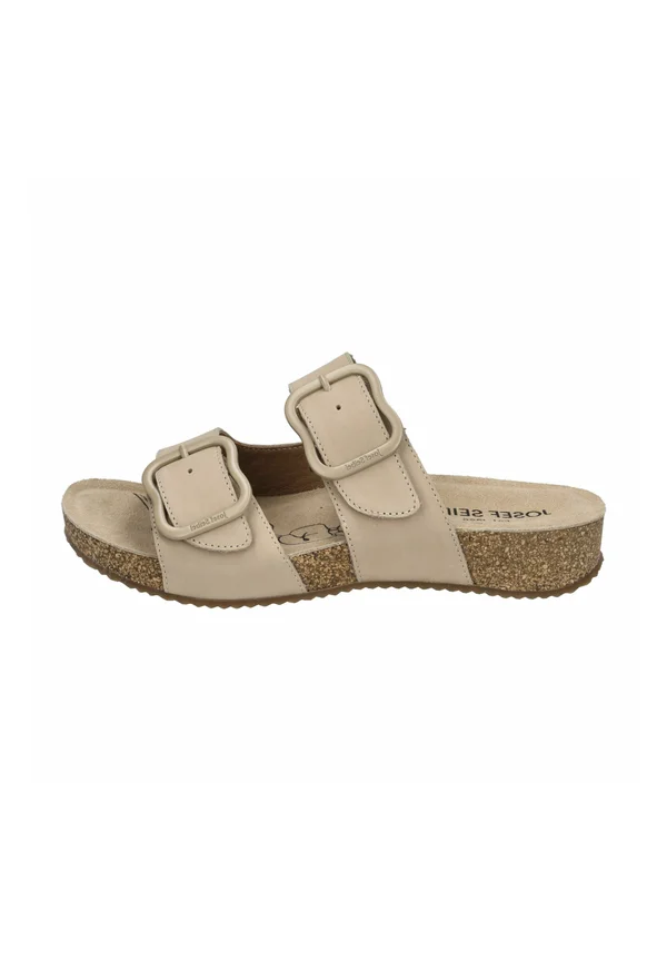 TONGA - Pantolette flach - beige