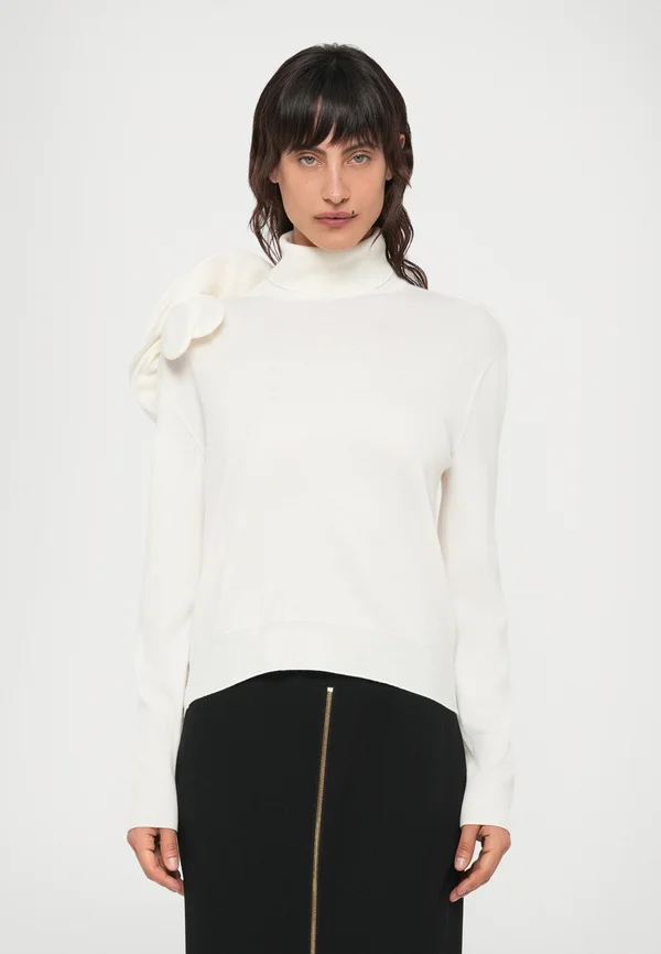 TOO HAUTE TO HANDLE BIG ROSE - Strickpullover - bianco