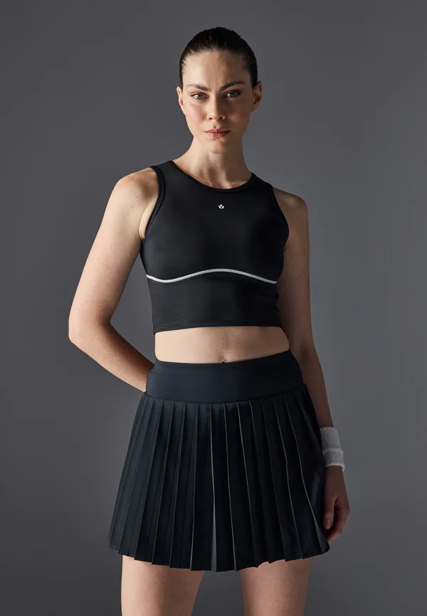 Top - black/off-white