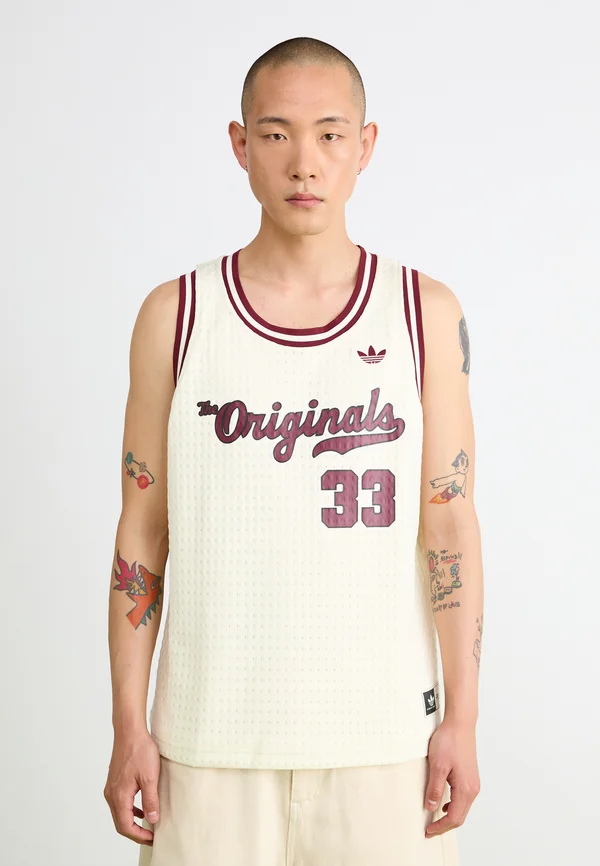 Top - ivory/shadow red/black