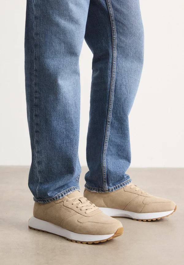 TOP LACE UP  - Sneaker low - travertine