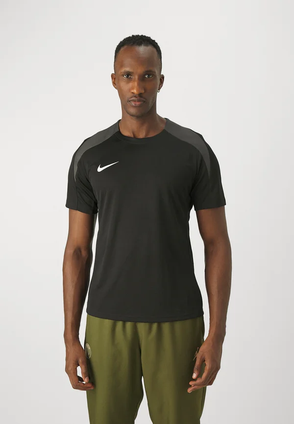 TOP - Sport T-Shirt - black/anthracite/white