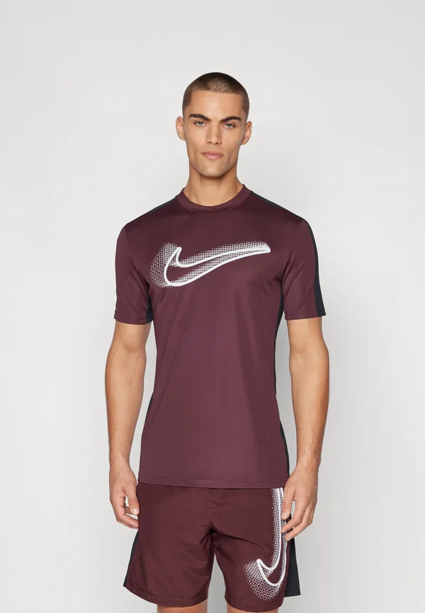 TOP  - Sport T-Shirt - burgundy crush/black/pure platinum