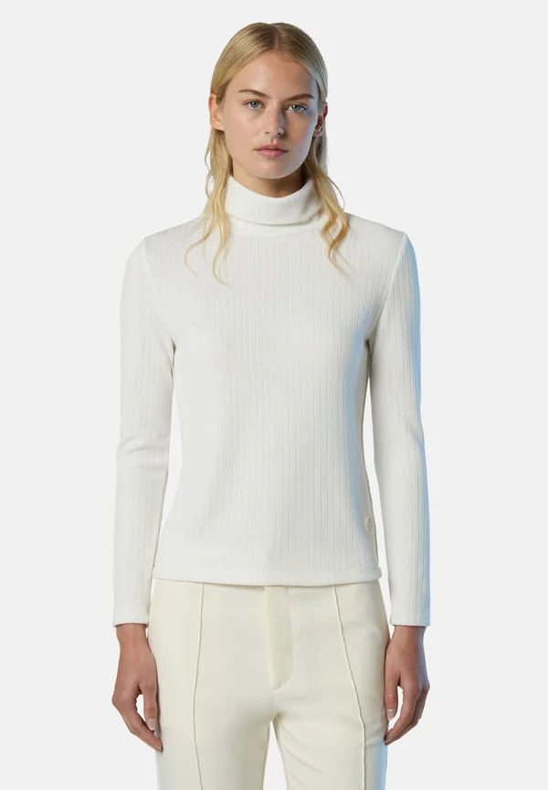 TOP TURTLE-NECK - Strickpullover - ivory