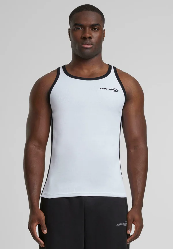 Top - white black