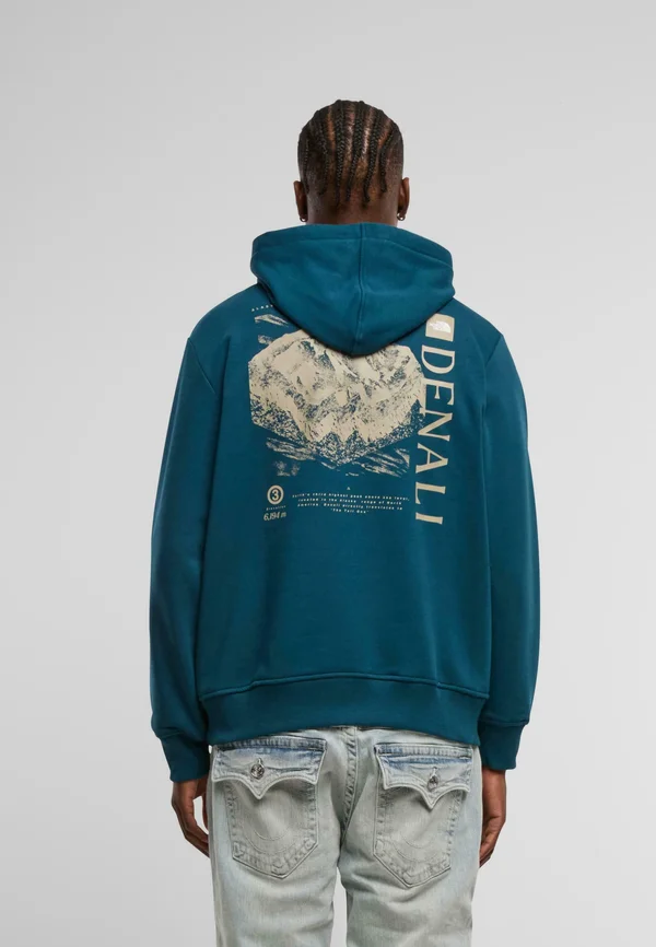 TOPOGRAPHIC - Kapuzenpullover - midnight petrol