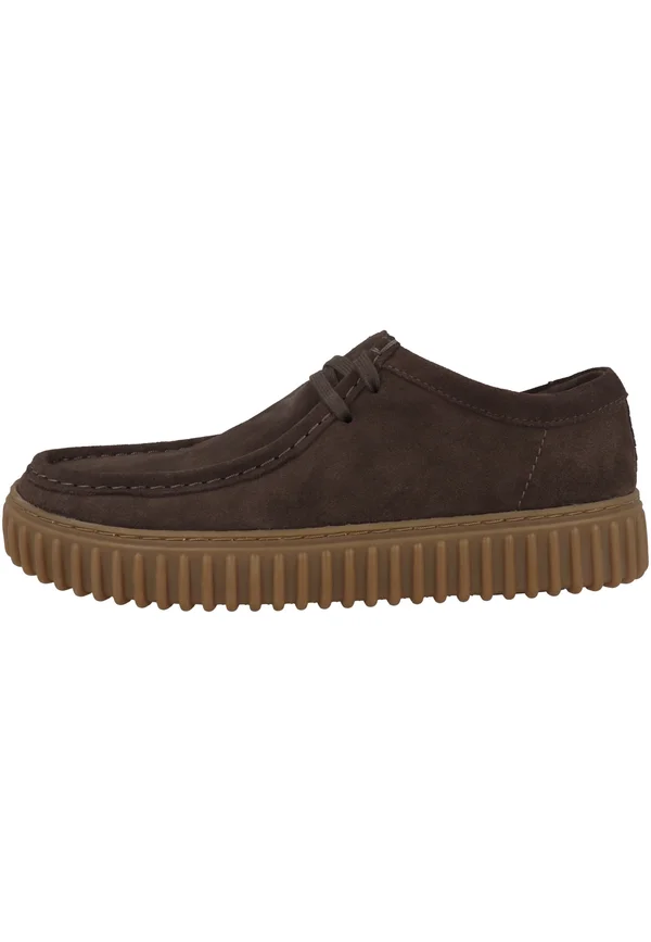 TORHILL LO - Sportlicher Schnürer - dark brown suede (26181386)