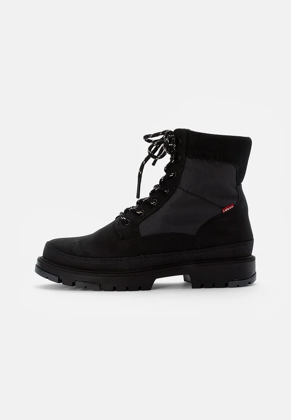 TORSTEN QUILTED - Schnürstiefelette - full black