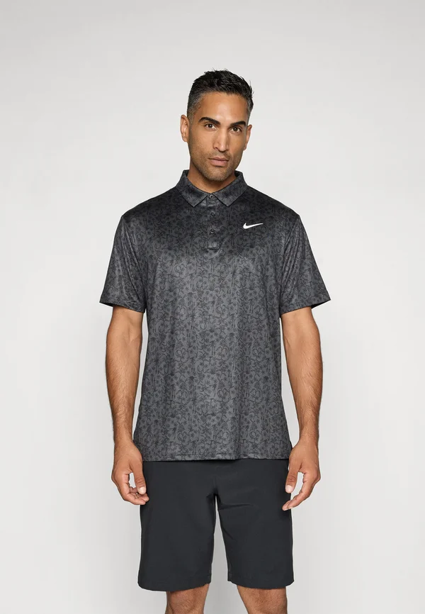 TOUR PRINT - Poloshirt - anthracite/white