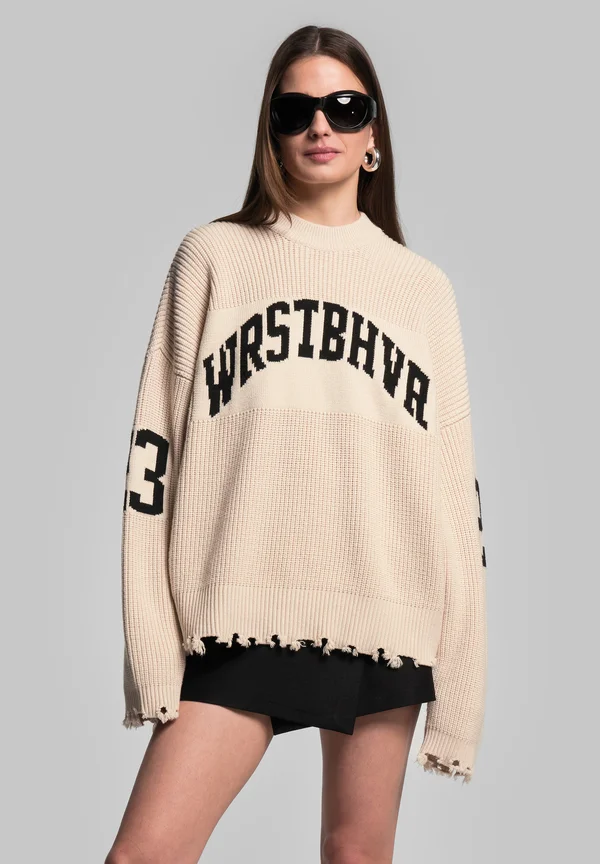TOVE SWEATER - Strickpullover - whitecap gray