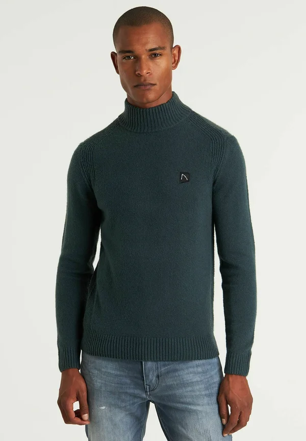 TRACE MOCK - Strickpullover - dark green