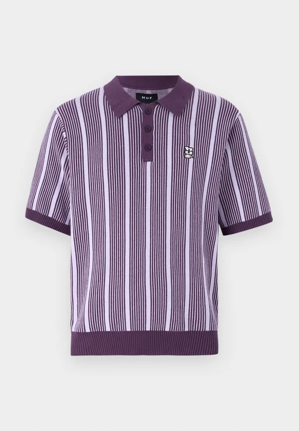 TRACE STRIPE TOP UNISEX - Poloshirt - dust purple