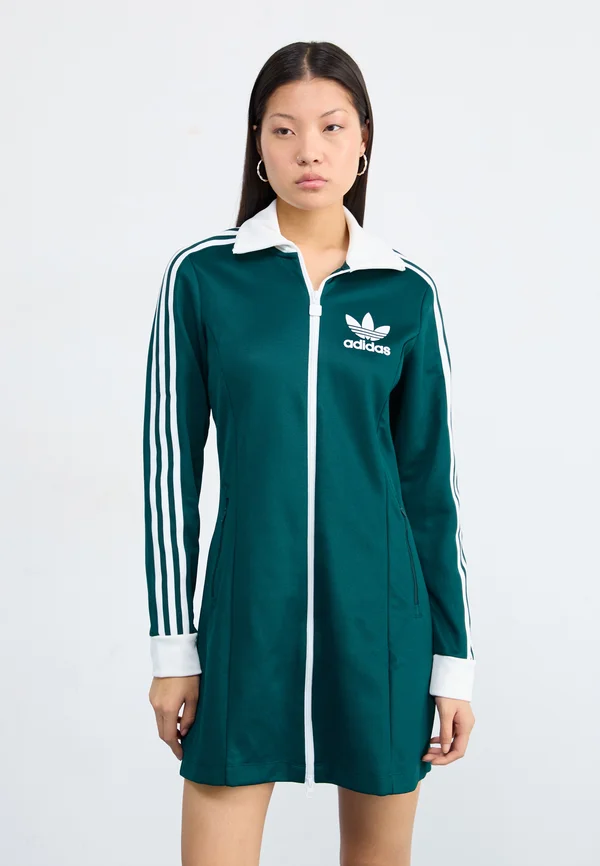 TRACK DRESS - Freizeitkleid - aurora ivy/white