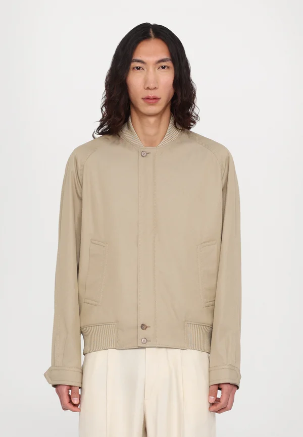 TRACK JACKET - Bomberjacke - khaki beige