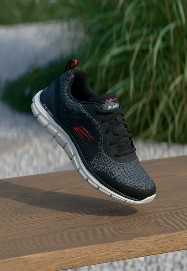 TRACK - Sneaker low - black/red