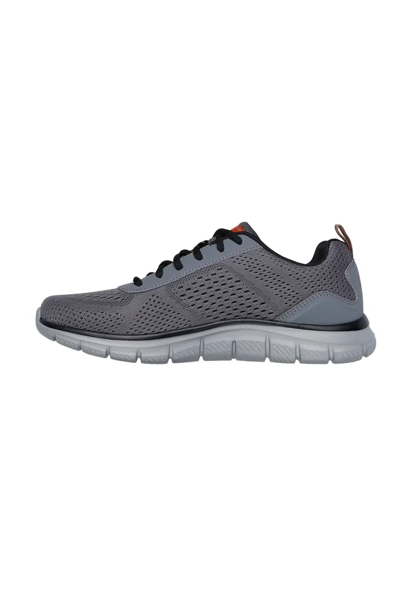 TRACK - Sneaker low - charcoal mesh synthetic orange trim