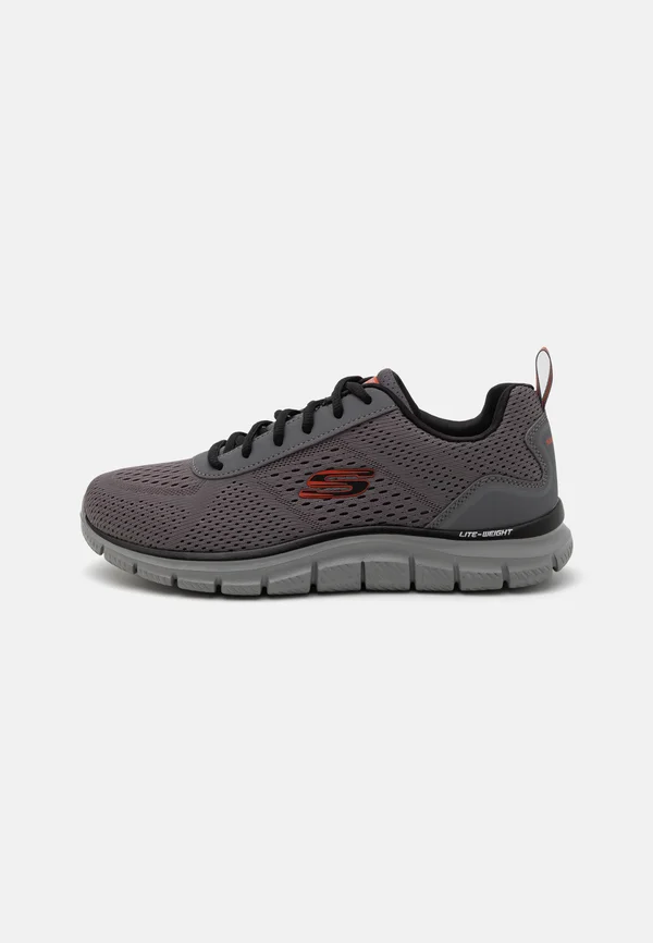 TRACK - Sneaker low - charcoal mesh/synthetic/orange trim