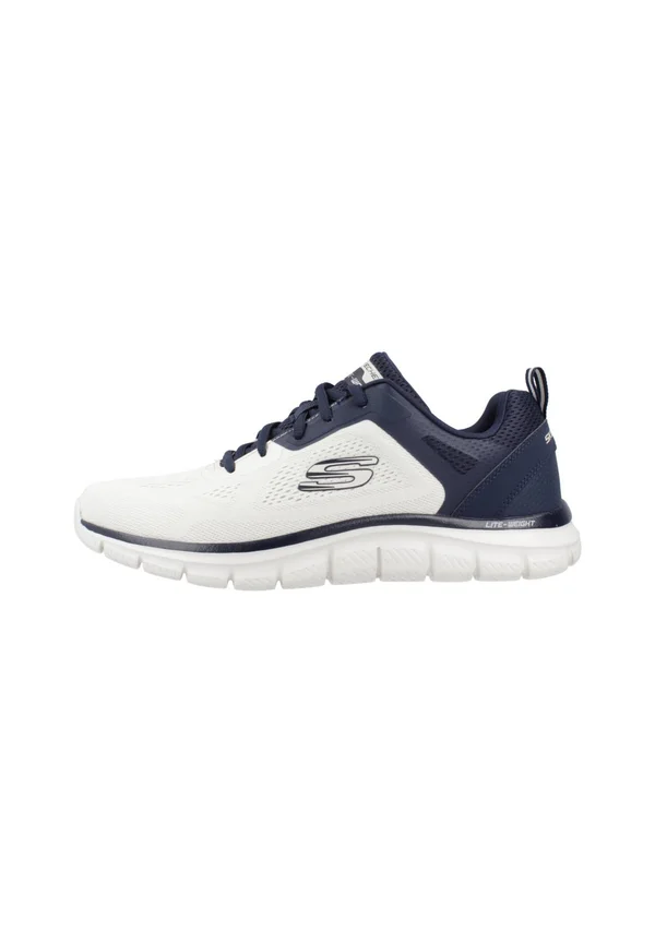 TRACK - Sneaker low - off white engineered mesh/pu/navy trim