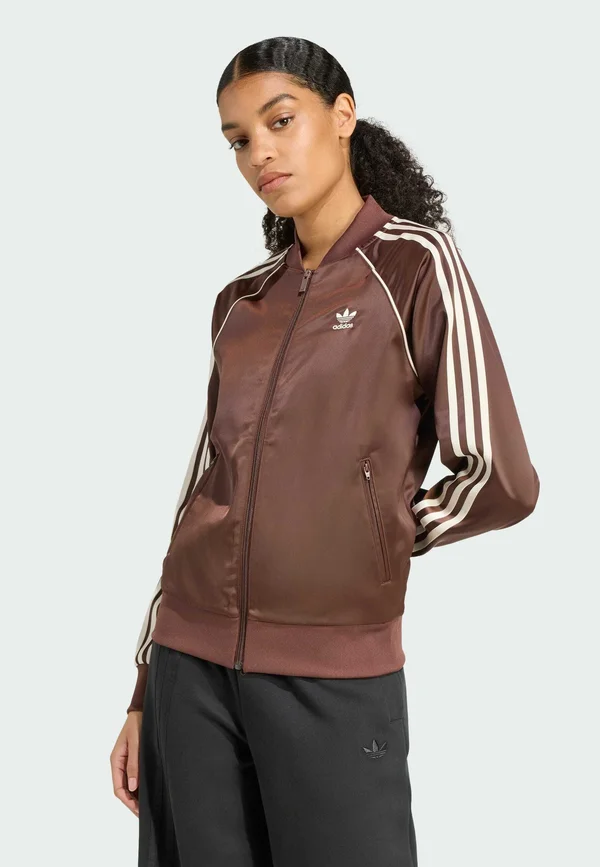 TRACK TOP - Bomberjacke - auburn