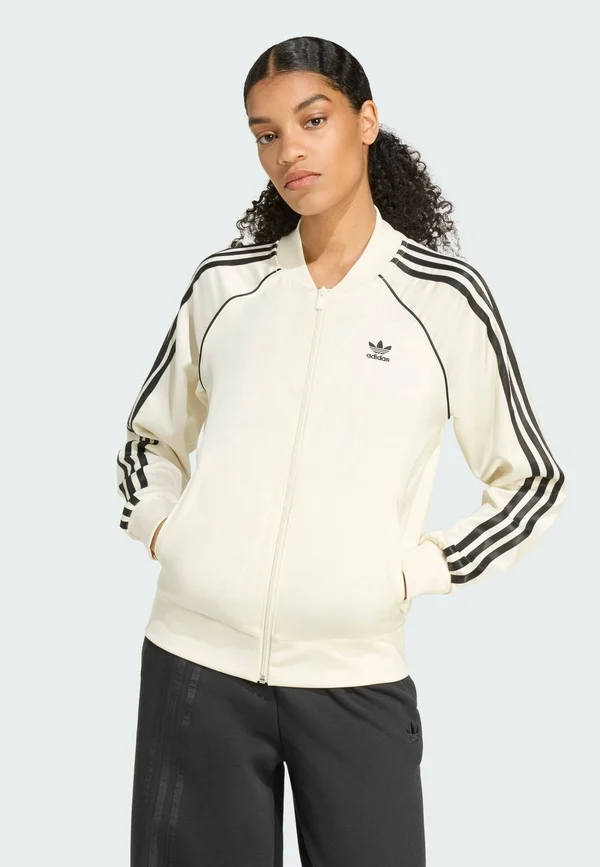 TRACK TOP - Bomberjacke - cream white