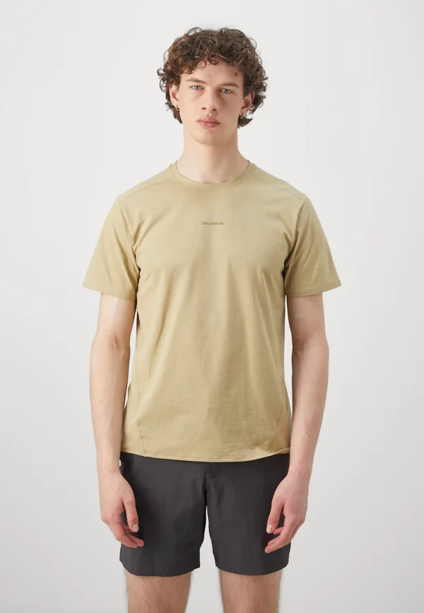 TRACKLINE TEE - Sport T-Shirt - gray green
