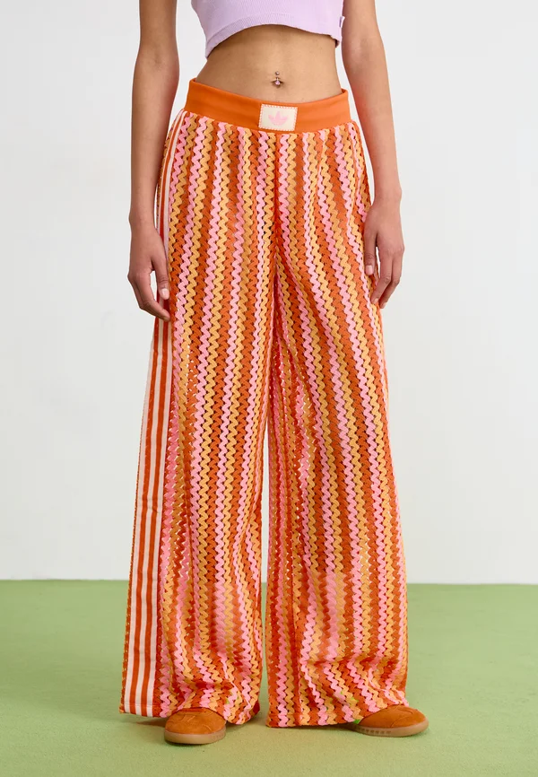 TRACKPANT - Jogginghose - semi lucid fuchsia/hazy orange/semi solar orange