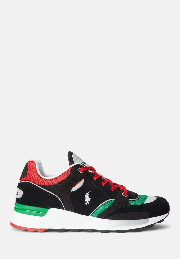 TRACKSTER 200 TOP - Sneaker low - black/green/red