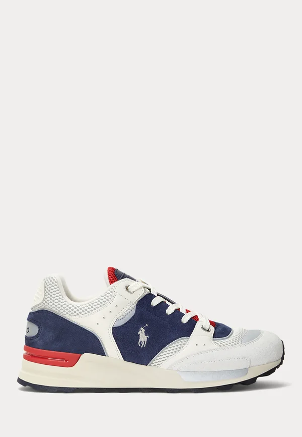 TRACKSTER 200 TOP - Sneaker low - cream/navy/red
