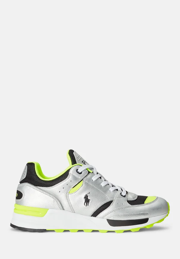 TRACKSTER 200 TOP - Sneaker low - silver/black/yellow