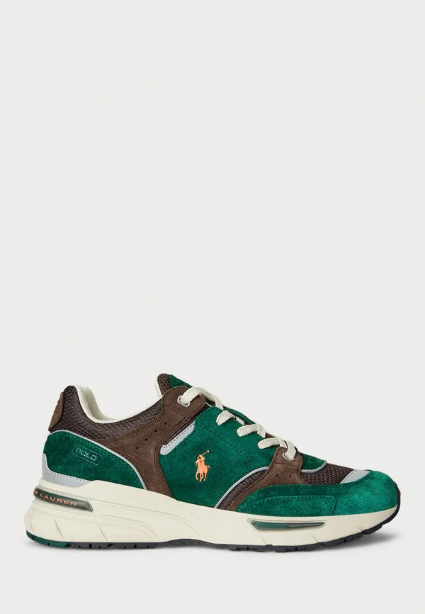 TRACKSTER 250 SUEDE & MESH SNEAKER - Sneaker low - forest/brown/orange