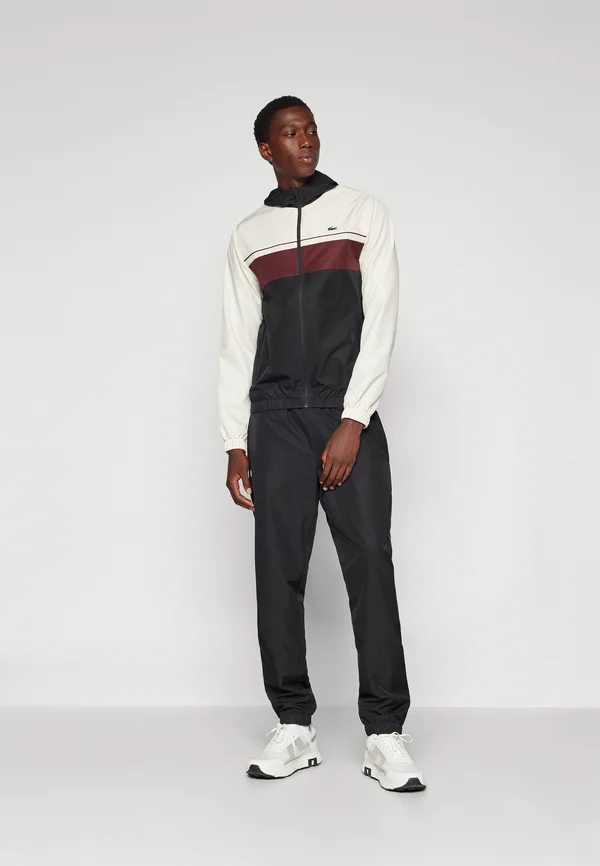 TRACKSUIT HODDED SET - Trainingsanzug - black/lapland expresso