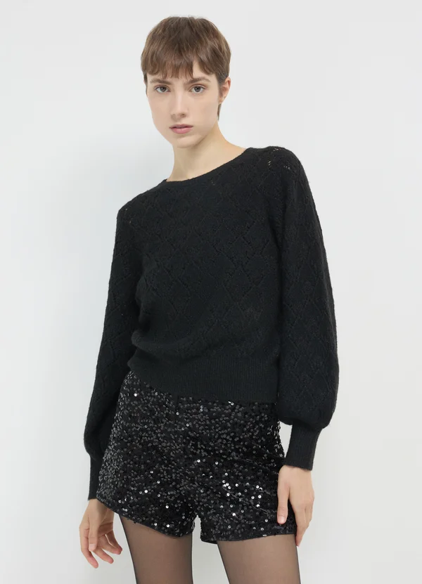 TRAFORATA - Strickpullover - nero