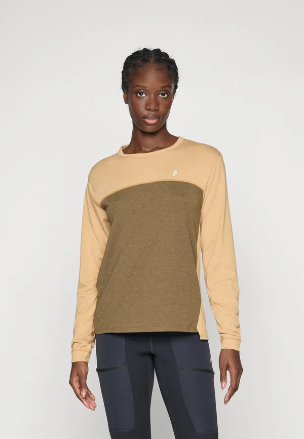 TRAIL - Langarmshirt - sierra sand/meadow moss