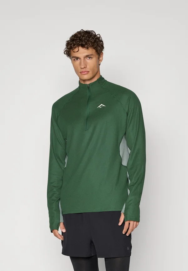 TRAIL MIDLAYER  - Langarmshirt - fir/clay green/summit white
