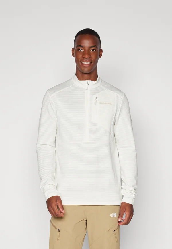 TRAIL POLARTEC HALF ZIP - Langarmshirt - offwhite