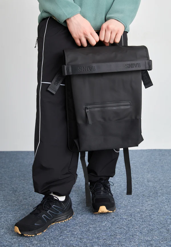 TRAIL ROLLTOP BACKPACK UNISEX - Tagesrucksack - black