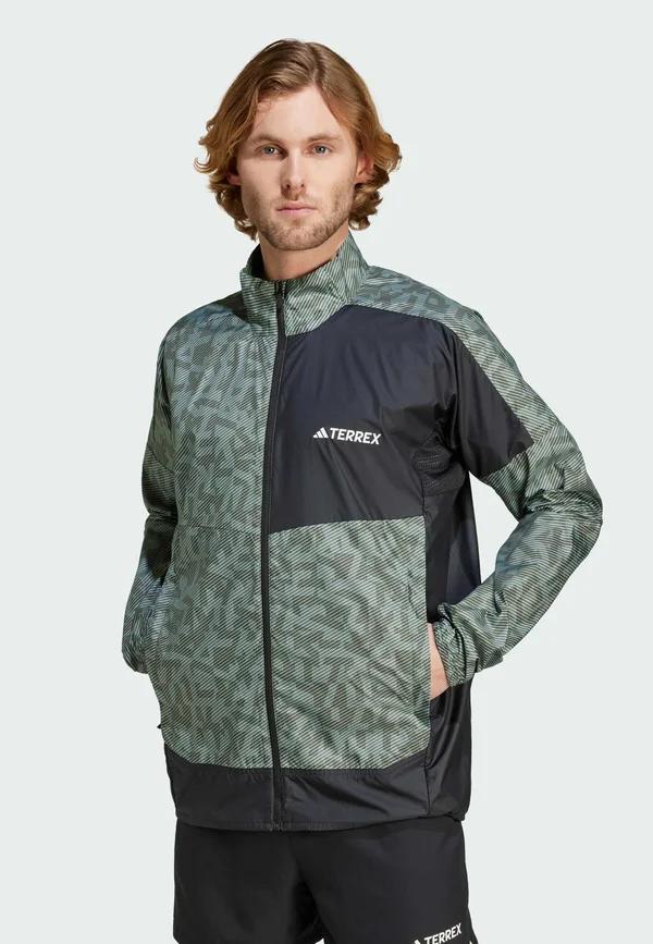 TRAIL - Windbreaker - silver green   black