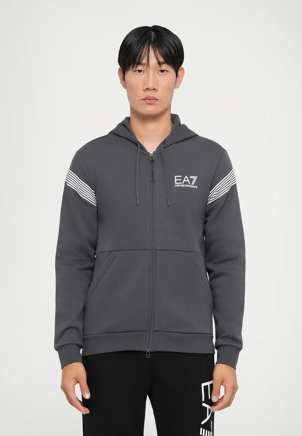 TRAIN 7 LINES HOODIE - Kapuzenpullover - asphalt