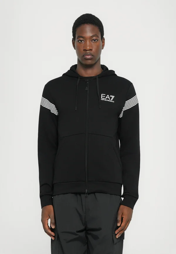 TRAIN 7 LINES HOODIE - Kapuzenpullover - black beauty