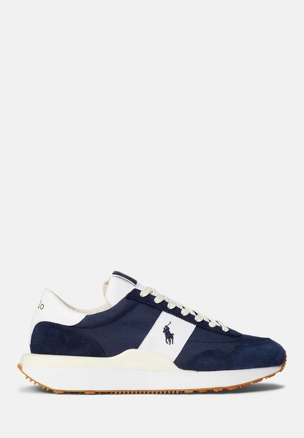 TRAIN 89 SUEDE AND OXFORD TRAINER - Sneaker low - hunter navy/white
