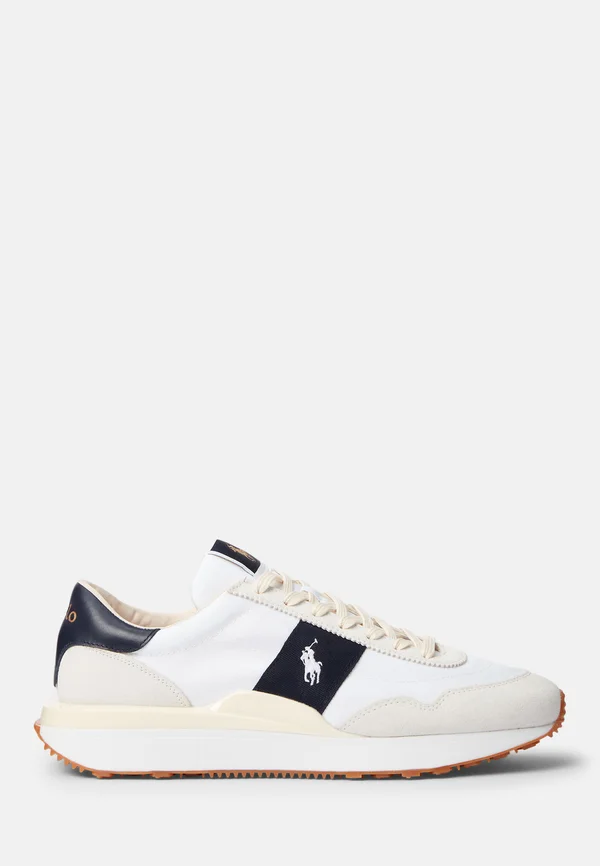 TRAIN 89 SUEDE AND OXFORD TRAINER - Sneaker low - white/newport navy
