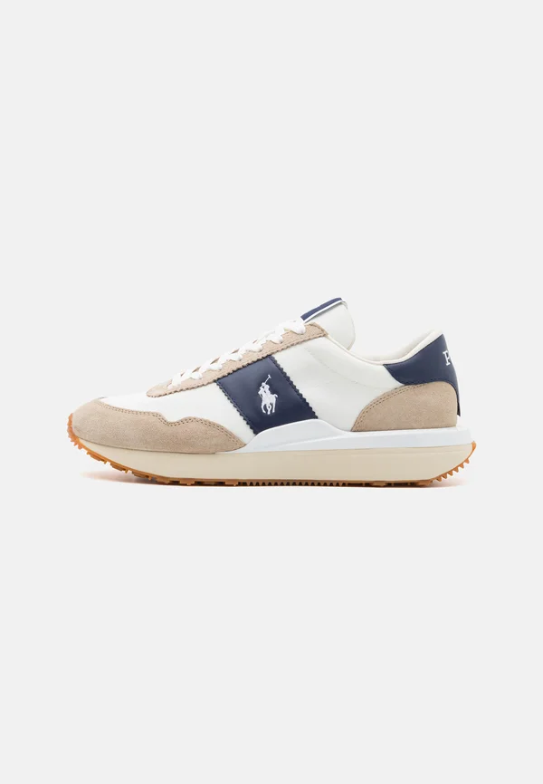 TRAIN 89 SUEDE PANELED SNEAKER - Sneaker low - milkshake/navy