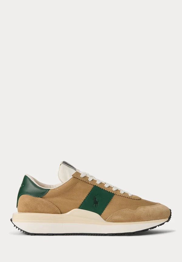 TRAIN 89 SUEDE-PANELED SNEAKER UNISEX - Sneaker low - montana khaki/vintage pine