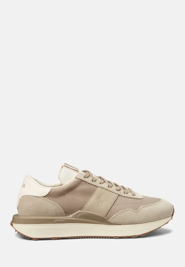 TRAIN 89 SUEDE PANELLED TRAINER - Sneaker low - straw khaki