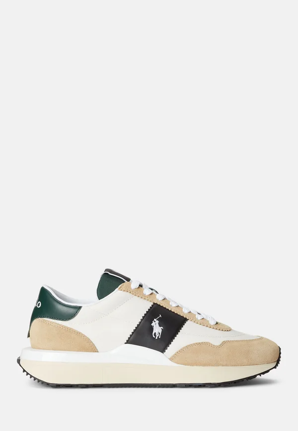 TRAIN 89 TOP - Sneaker low - bone/black/green