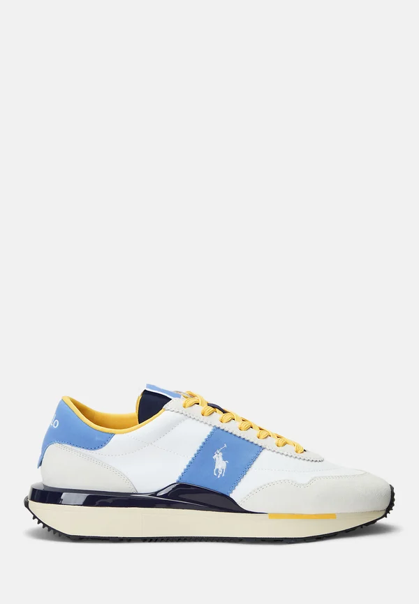 TRAIN 89 TOP - Sneaker low - white/blue/yellow