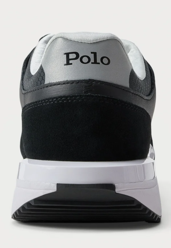 TRAIN 89 V2 SUEDE-PANELED SNEAKER - Sneaker low - black/white