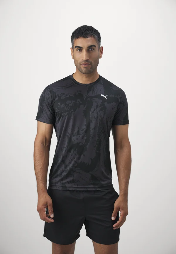 TRAIN ALL DAY TEE - T-Shirt print - black