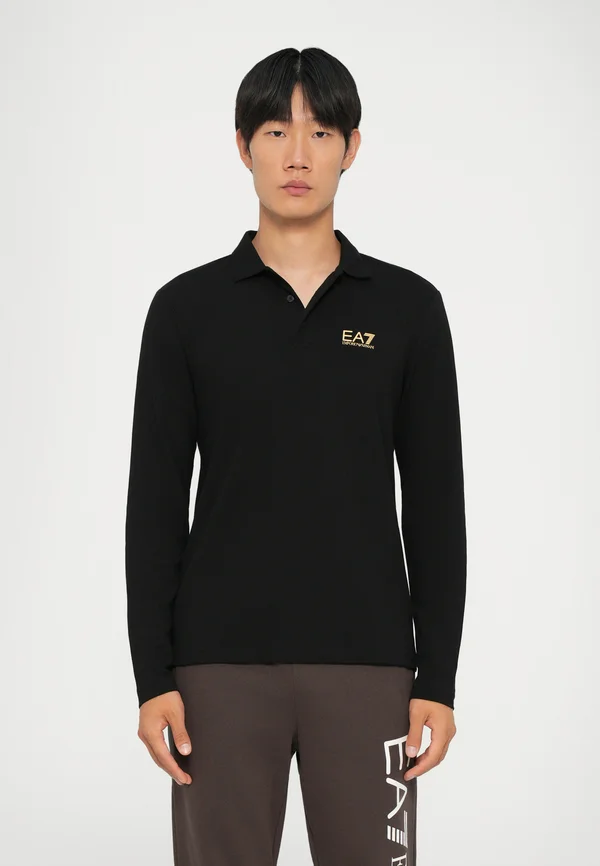 TRAIN CORE - Langarmshirt - black/gold-coloured